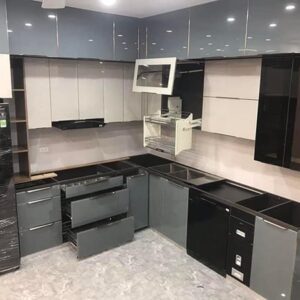 Tủ bếp cánh kính TBNB017