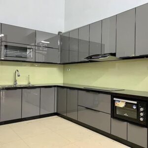 Tủ bếp cánh kính TBNB018
