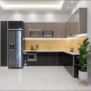 Tủ bếp cánh kính TBNB004