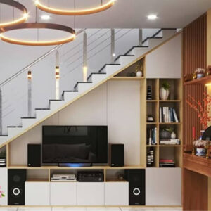 Mẫu tủ cầu thang CTNB014