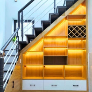 Mẫu tủ cầu thang CTNB018