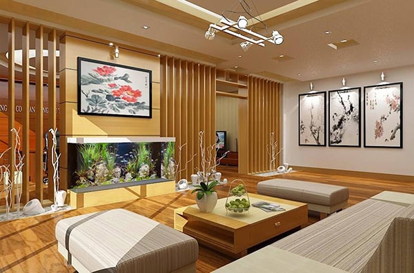 Ốp Gỗ Phòng Khách Nhà Ống