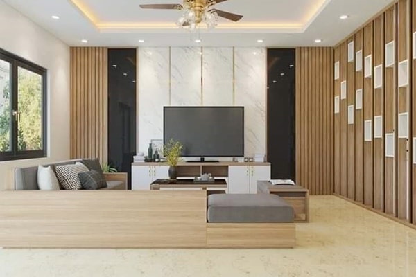 Ốp Trang Trí Phòng Khách Tại Ninh Bình