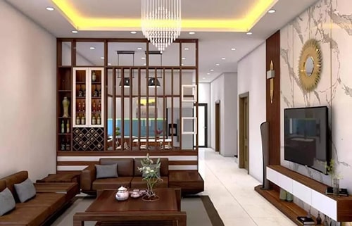 Mẫu Vách Ngăn Phòng Khách Bằng Nhựa Đẹp