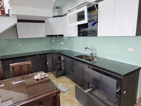 Thi công nội thất tủ bếp nhà chị Lành Thanh Hóa 